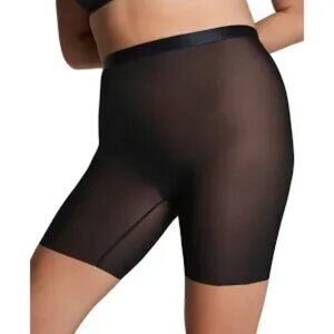 ASSETS by SPANX  Sheer Smoothers Mid-Thigh Shapewear Black size Small NEW